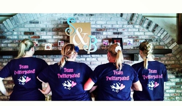 Picture of 'Twitterpated Weddings' Wedding Planners Custom T-Shirt Design 'Twitterpated Weddings' Wedding Planners T-Shirt Photo