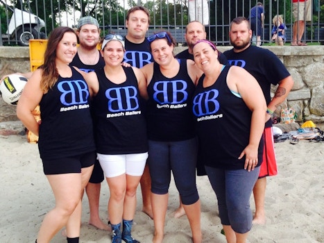 Beach Ballers Volleyball Team T-Shirt Photo