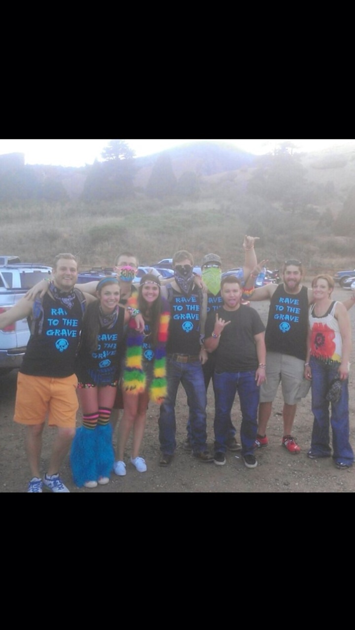 Rave To The Grave  T-Shirt Photo