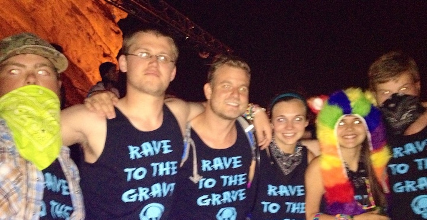Picture of Rave 2 The Grave Custom T-Shirt Design Rave 2 The Grave T-Shirt Photo