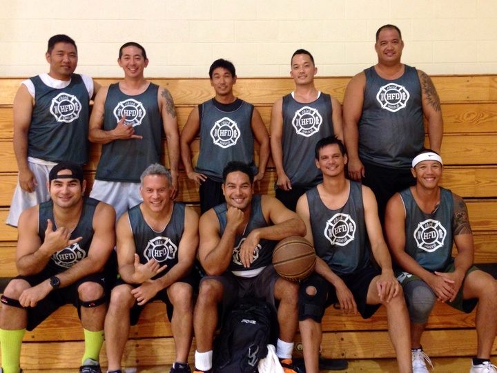 Honolulu Fire Dept 3rd Watch Bball T-Shirt Photo