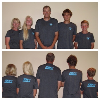 "Canines For A Cure" Walk Team Shirts For Jdrf Omaha T-Shirt Photo