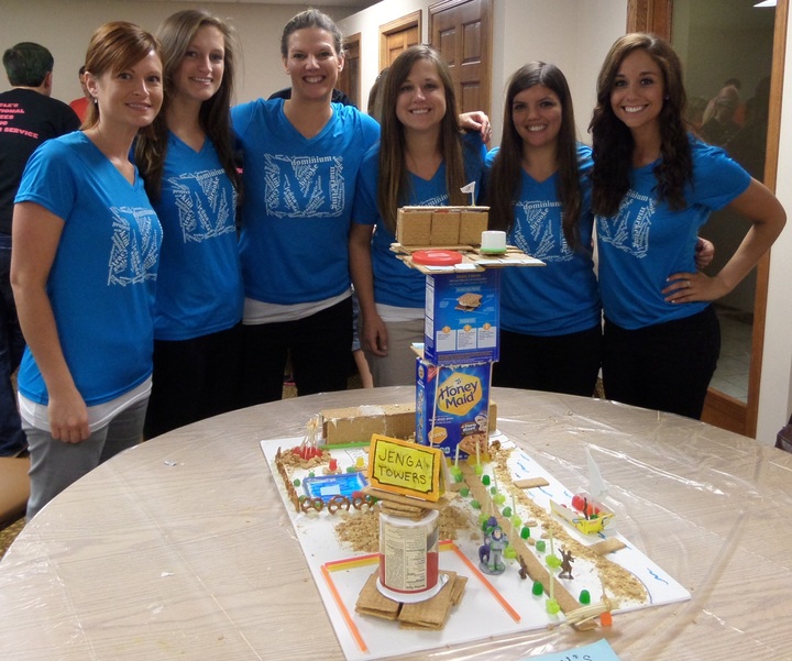 Jenga Towers  Live Life On The Edge T-Shirt Photo