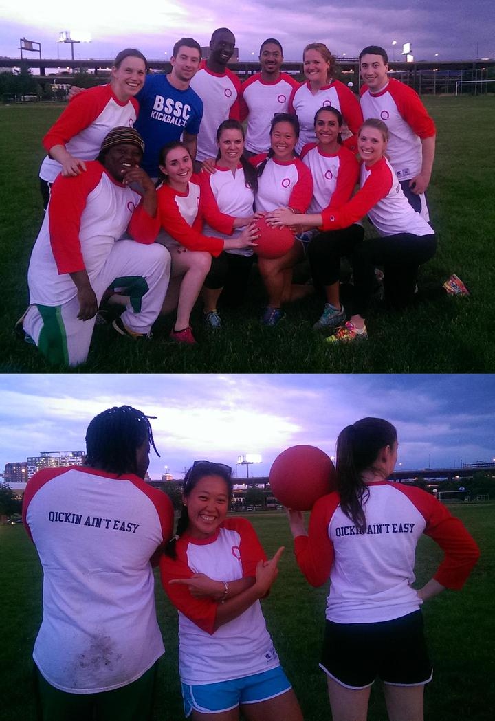 Qcbg Kickball Team T-Shirt Photo