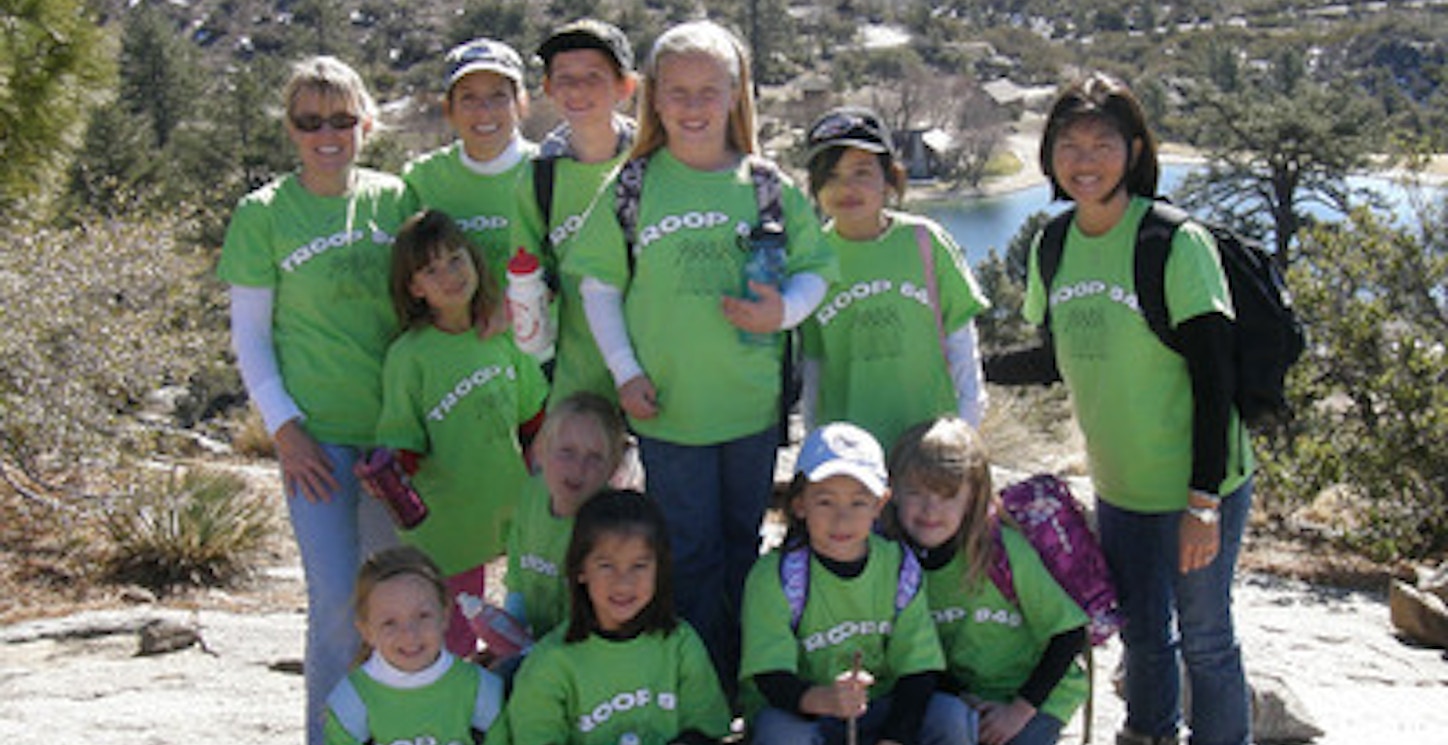 Picture of Cute Little Girl Scouts Custom T-Shirt Design Cute Little Girl Scouts T-Shirt Photo
