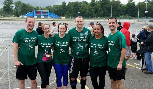 Picture of Team "Your Pace Or Mine?" Custom T-Shirt Design Team "Your Pace Or Mine?" T-Shirt Photo