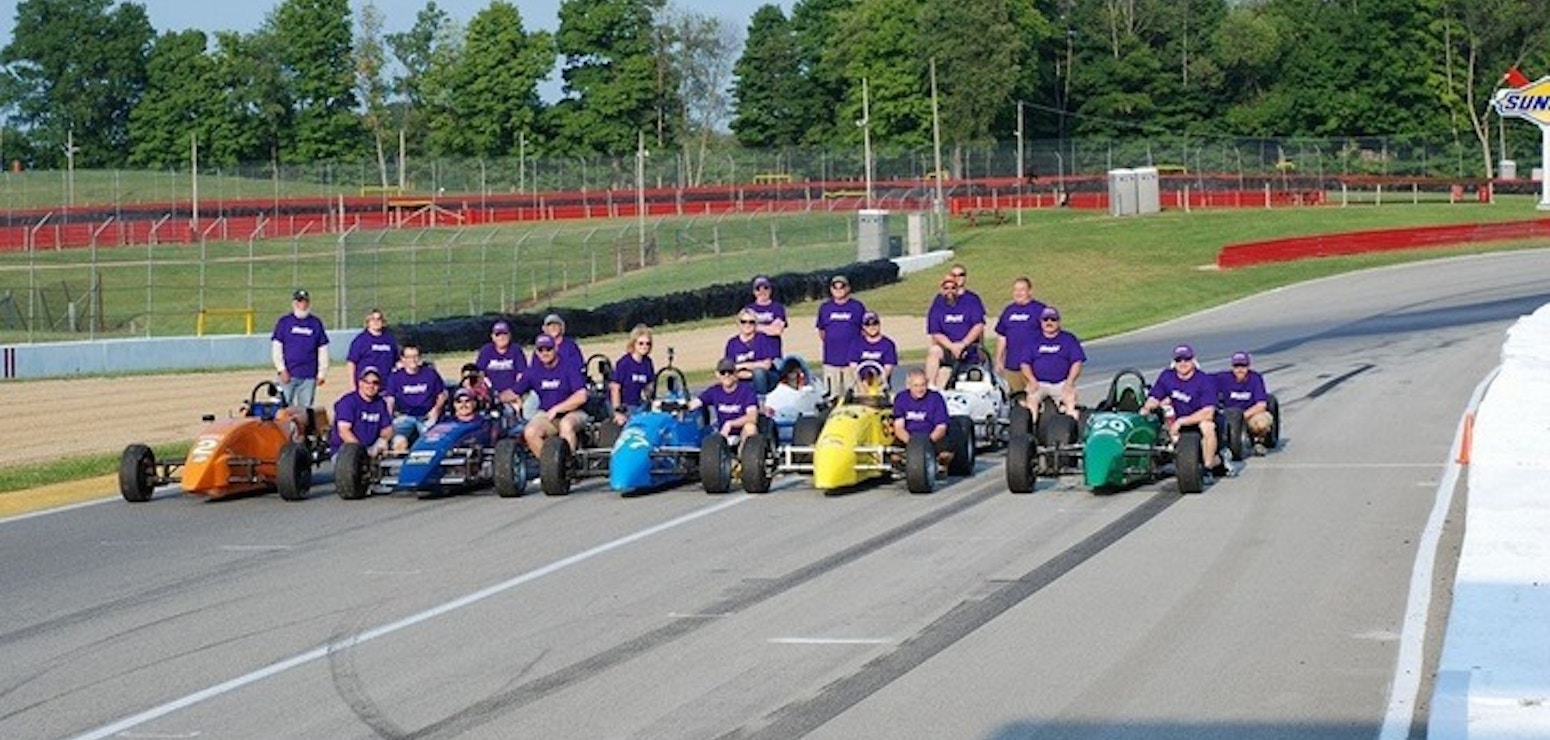 Formula First Drivers And Crew At Mid Ohio T-Shirt Photo