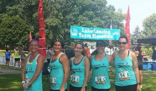 Picture of Kickin' Asphalt Marathon Relay Custom T-Shirt Design Kickin' Asphalt Marathon Relay T-Shirt Photo