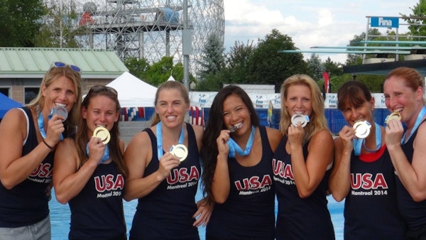 Team Usa Shows Their Spirit And Medals At Fina Worlds! T-Shirt Photo