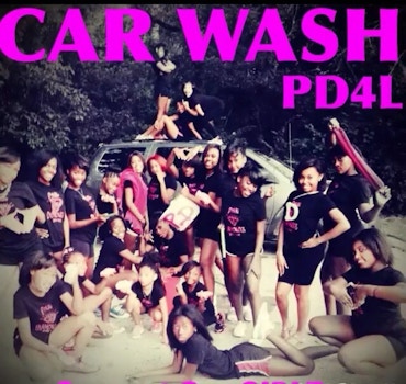 Pink Diamondz Dance Team Car Wash Pic T-Shirt Photo