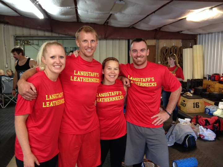 Langstaff's Leathernecks Summer Team Cross Fit Challenge T-Shirt Photo