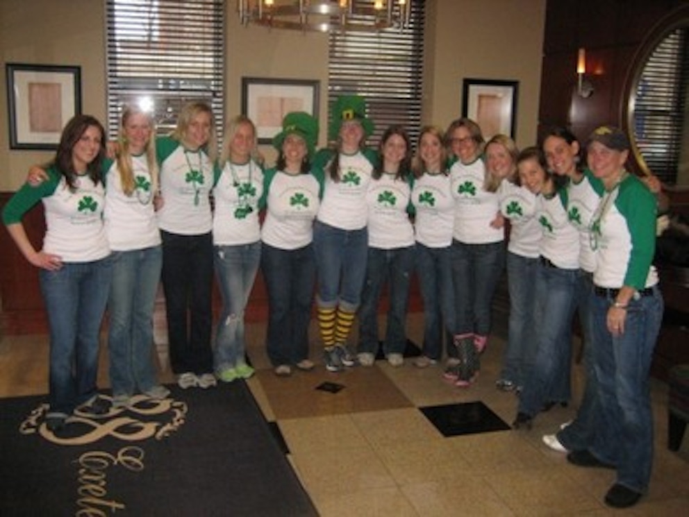 U Of Michigan Lacrosse Alumni St. Patty's Day Reunion Boston T-Shirt Photo