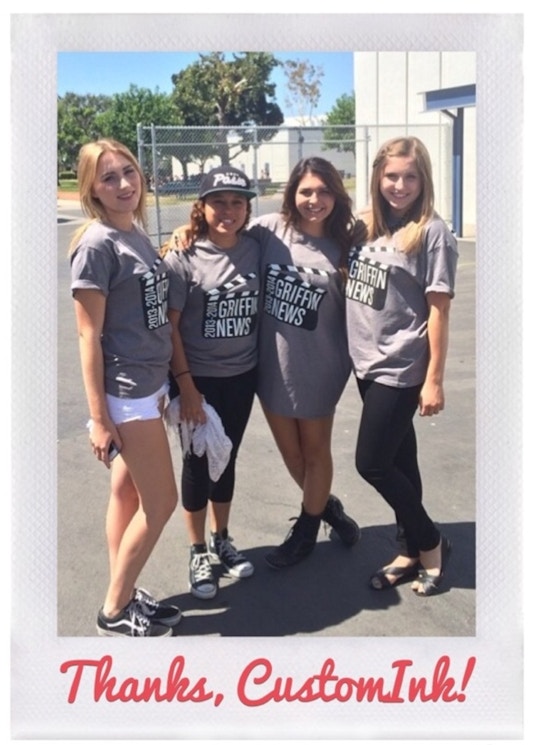 Los Alamitos High School's Video Production Class "Griffin News" Being Honored At The Spring Assembly! T-Shirt Photo