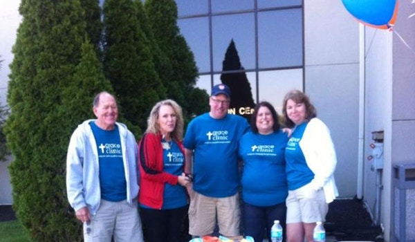 Picture of Showing Off Our Great Shirts At A Back To School Event Custom T-Shirt Design Showing Off Our Great Shirts At A Back To School Event T-Shirt Photo