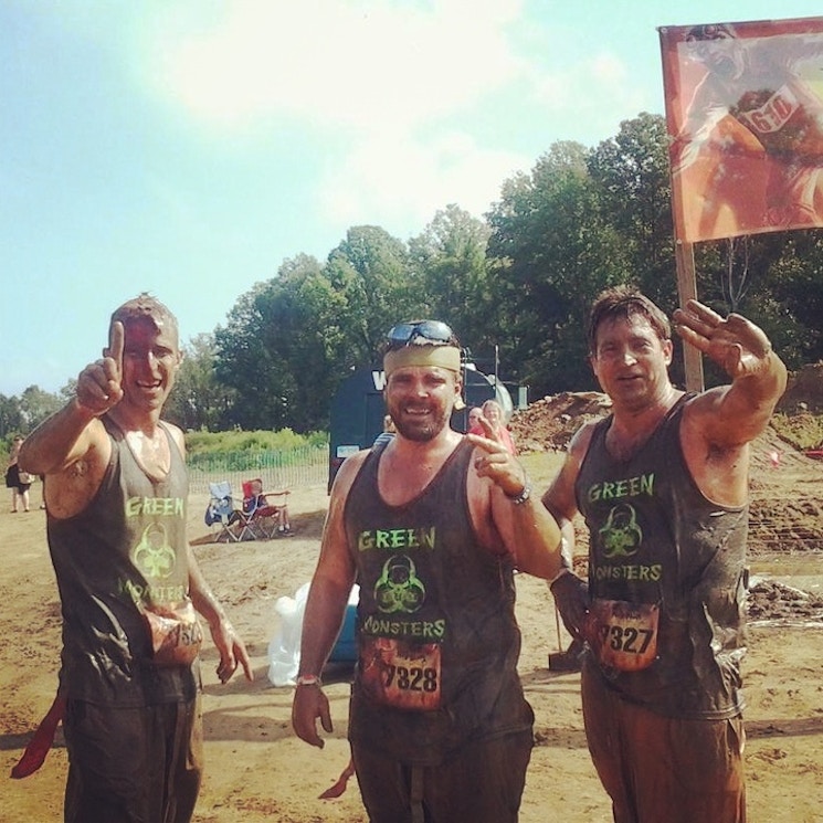 The Green Monsters Win 1st 2nd And 3rd At The Zombie Mud Run! T-Shirt Photo