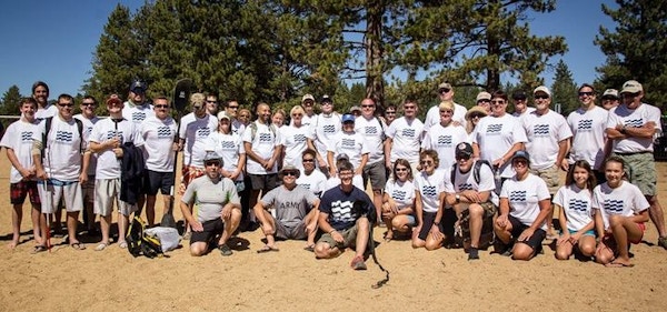 Trr With Blinded Veterans At Tahoe T-Shirt Photo