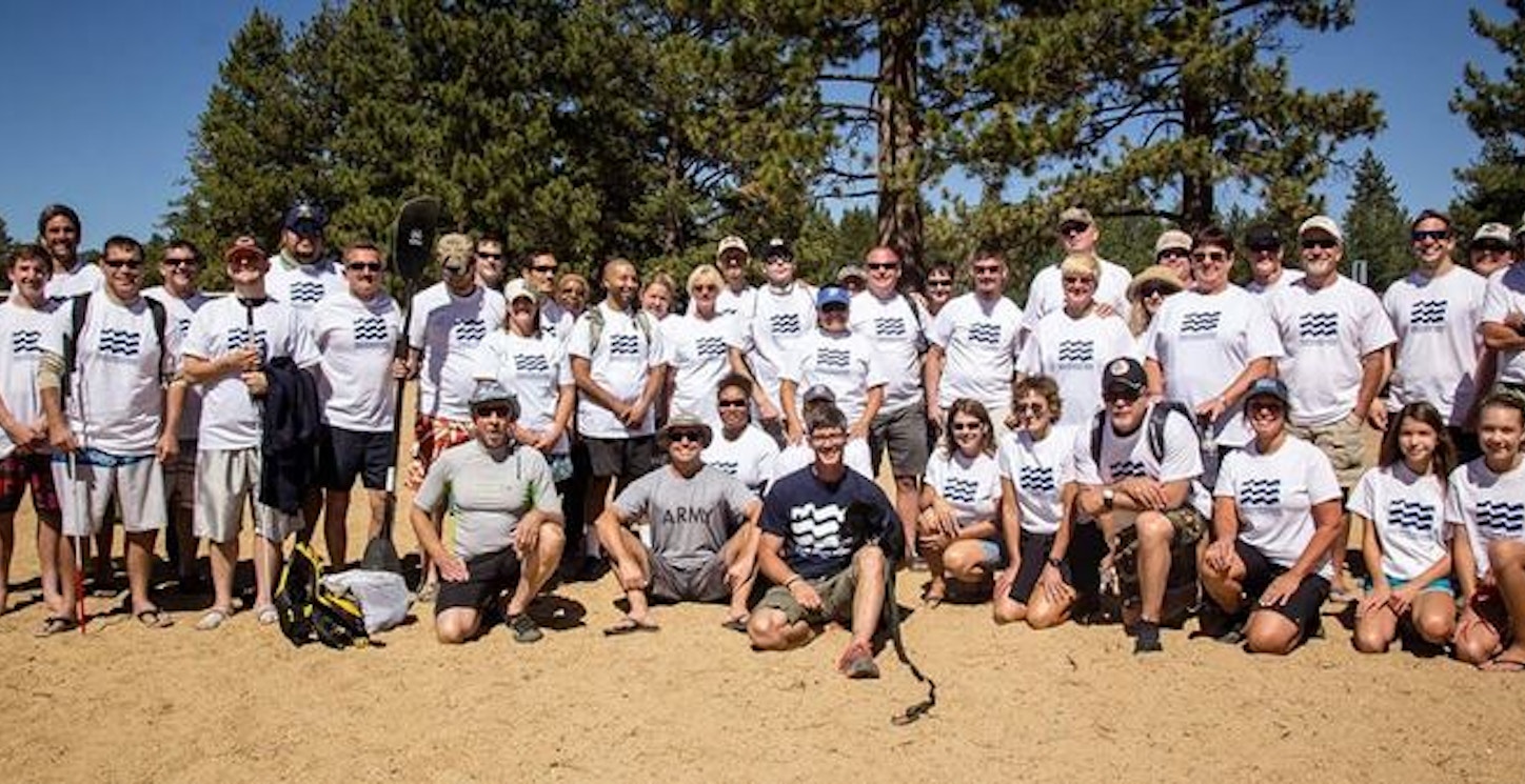 Trr With Blinded Veterans At Tahoe T-Shirt Photo