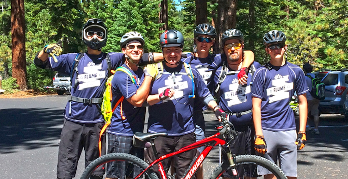 Flume Trail Family Reunion Mountain Bike Event Ride T-Shirt Photo