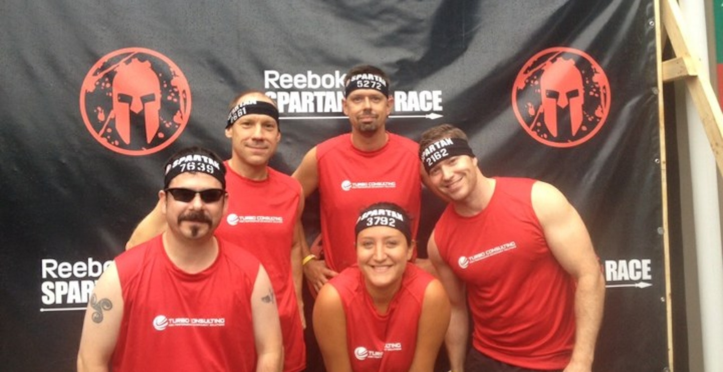Turbo Consulting Team At The Spartan Race T-Shirt Photo