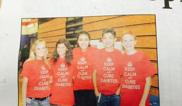 We Support Type 1 Diabetes! T-Shirt Photo