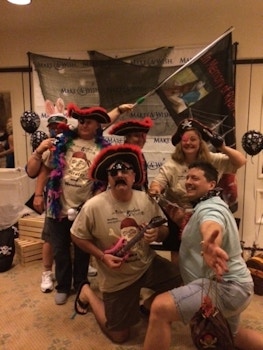 Partying Pirates For Make A Wish T-Shirt Photo
