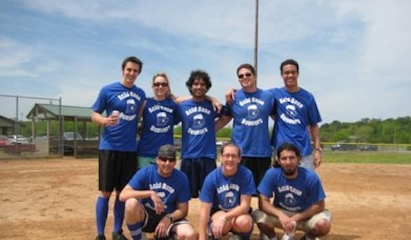 Acid Base Runners Kickball Team T-Shirt Photo