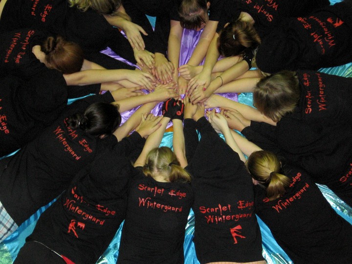 Scarlet Edge Winterguard Rocks T-Shirt Photo
