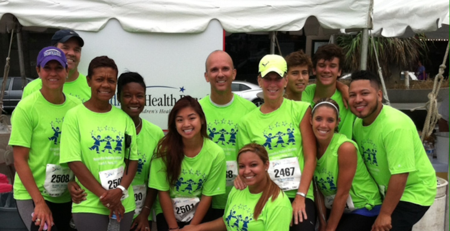 Healthy Smiles Team Runs For Children's In The Race For Every Child! T-Shirt Photo