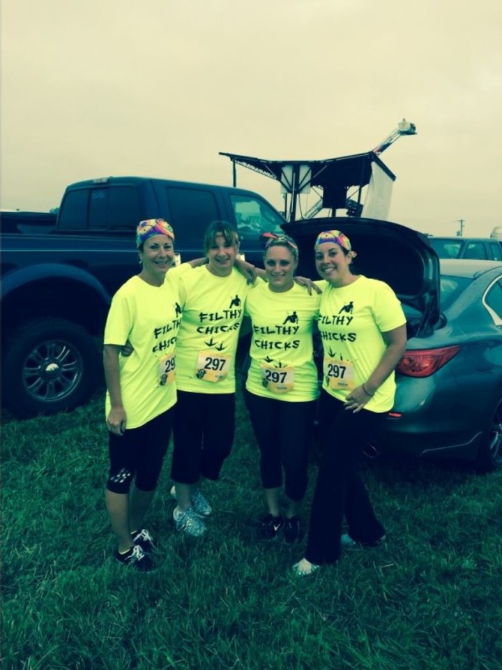 Filthy Chicks ~ Mud Run 2014 T-Shirt Photo