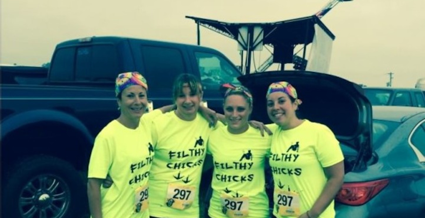 Filthy Chicks ~ Mud Run 2014 T-Shirt Photo