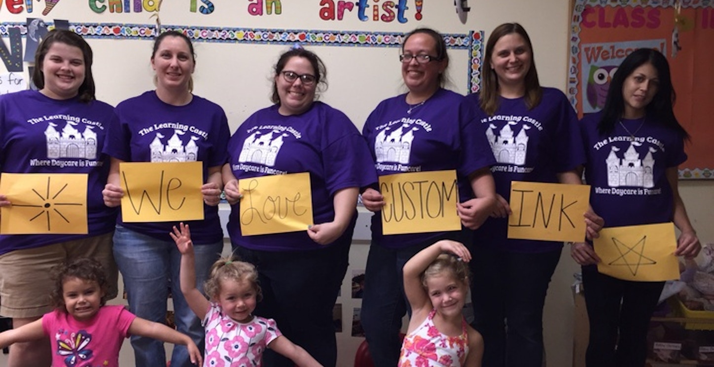 Picture of Loving Our New Shirts!! Custom T-Shirt Design Loving Our New Shirts!! T-Shirt Photo
