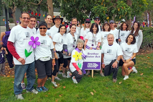 Brother Sister Act Team/Walk To End Alzheimer's T-Shirt Photo