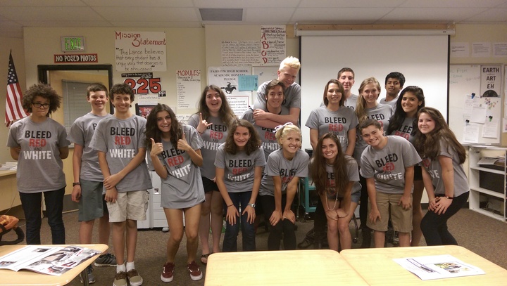 Bleed Red And White!  T-Shirt Photo