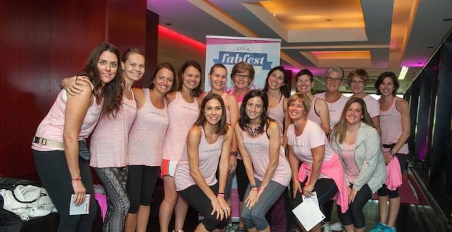Team Steph At Bright Pink Fabfest In Chicago T-Shirt Photo