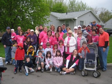 Canandaigua Ms Walk    Pink Petunias T-Shirt Photo
