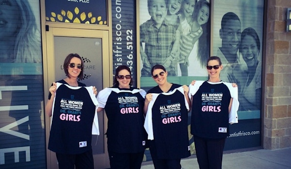 Dr. Grant's Girls And Their New Custom Ink Shirts T-Shirt Photo