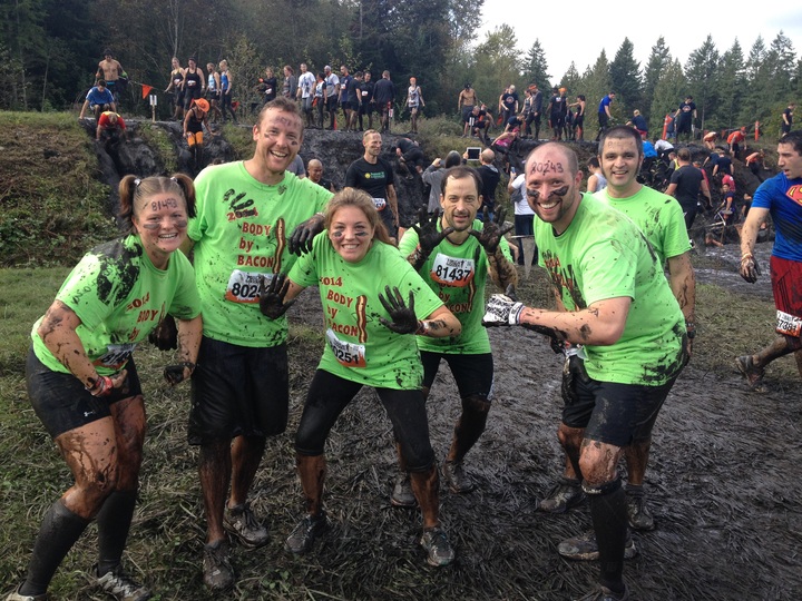 Body By Bacon Conquers The Tough Mudder! T-Shirt Photo