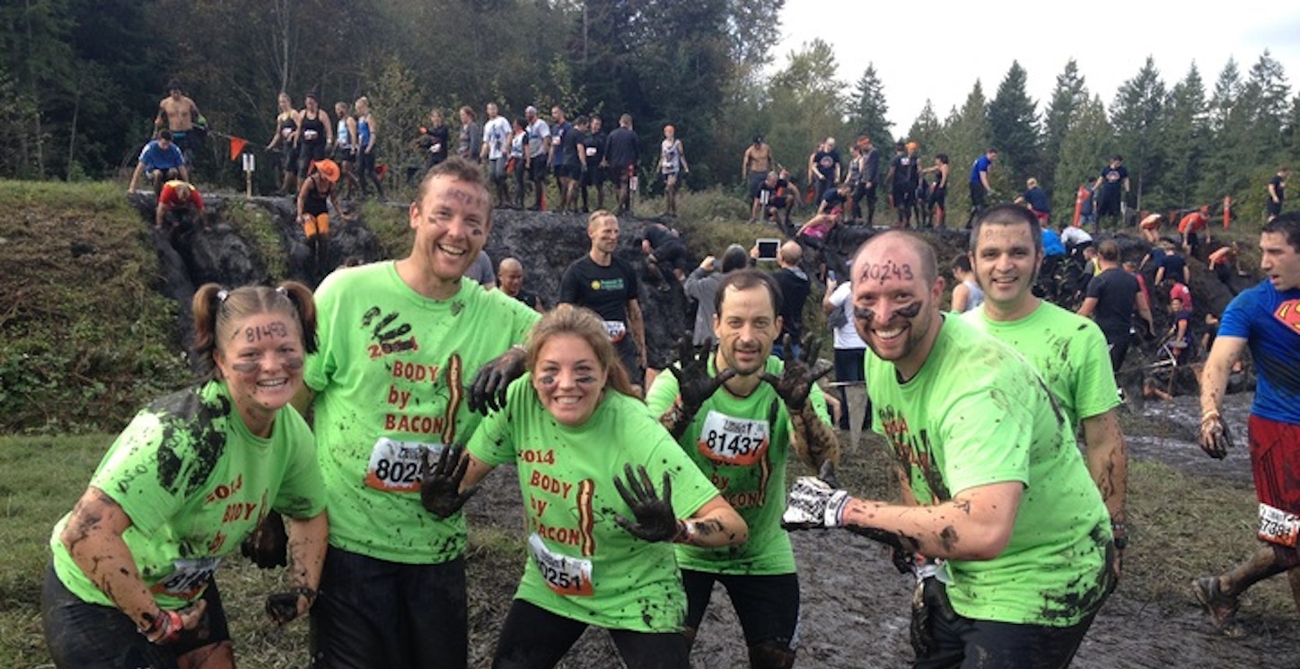 Body By Bacon Conquers The Tough Mudder! T-Shirt Photo
