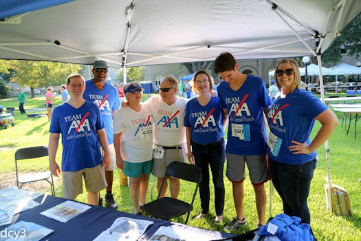 Team Axa At The Nola Blue Doo Run T-Shirt Photo