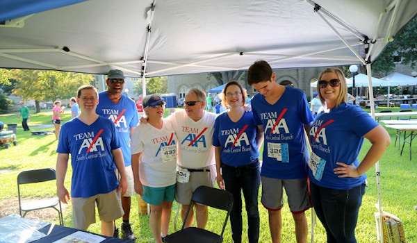 Team Axa At The Nola Blue Doo Run T-Shirt Photo