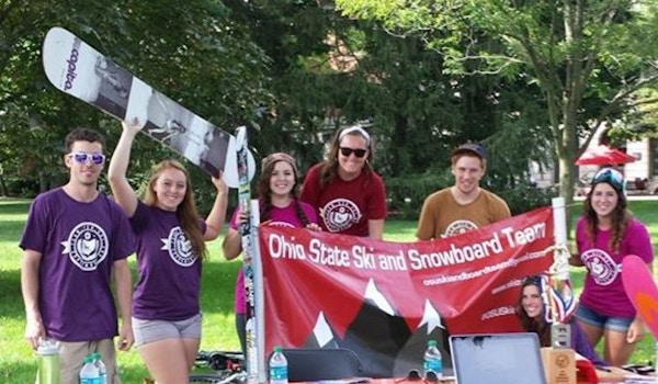 Picture of Ohio State Ski And Snowboard Team Custom T-Shirt Design Ohio State Ski And Snowboard Team T-Shirt Photo