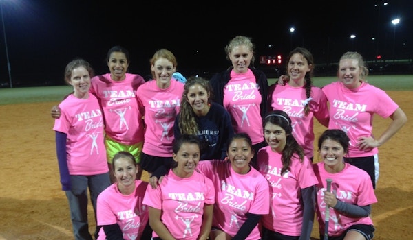 Picture of Team Bride Softball! Custom T-Shirt Design Team Bride Softball! T-Shirt Photo