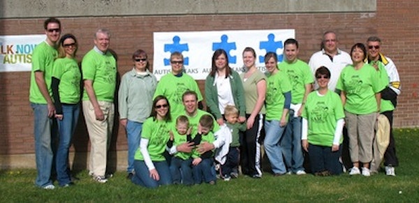 "Green Eggs And Sam" Team For "Walk Now For Autism" T-Shirt Photo