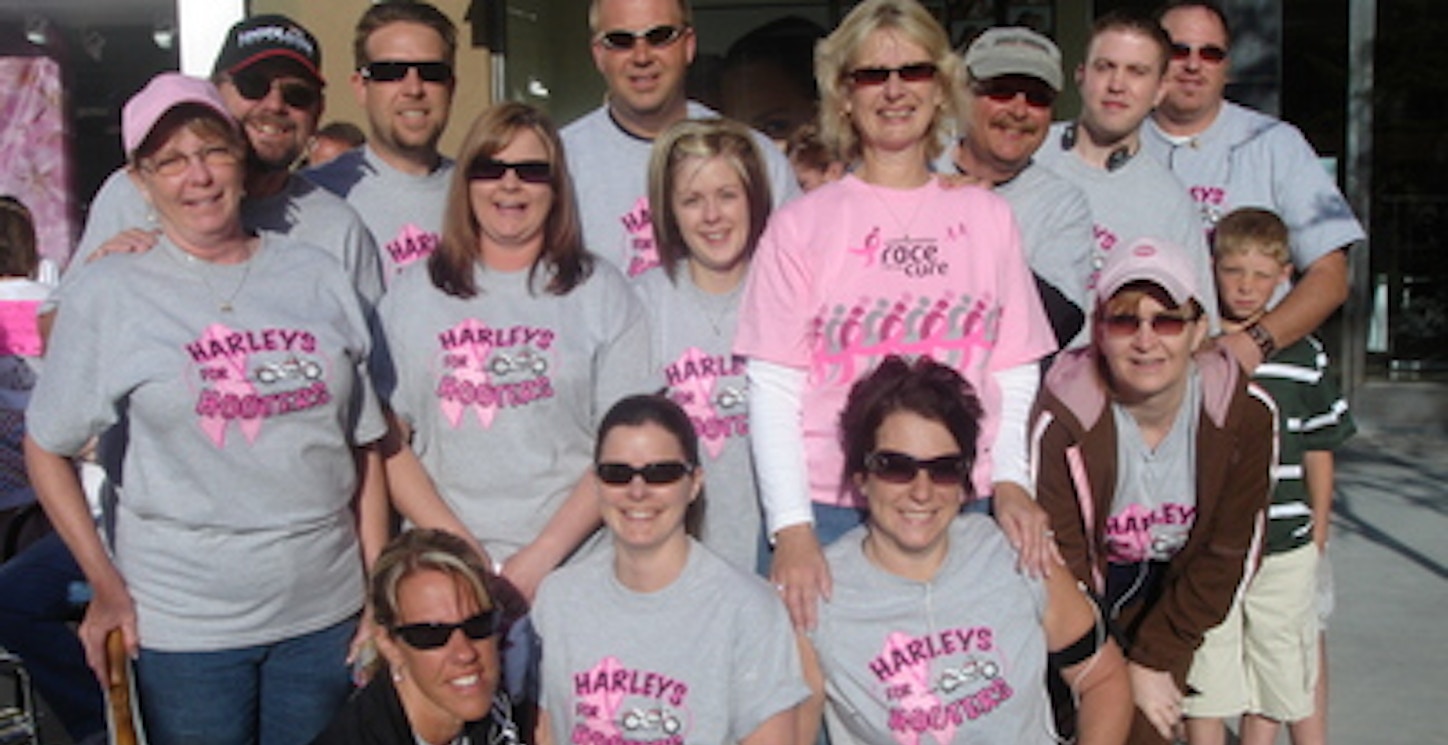 Team Harleys For Hooters T-Shirt Photo