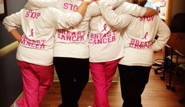 Stopping Breast Cancer, Lending One Hand At A Time. T-Shirt Photo