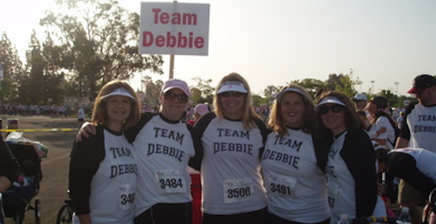 Team Debbie At The Susan G Komen Breast Cancer Walk In Sac T-Shirt Photo