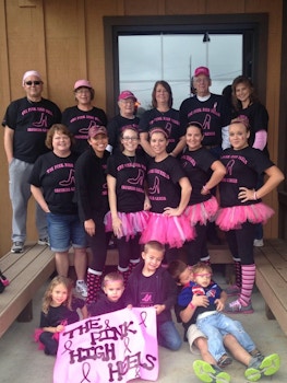 The Pink High Heels Team  T-Shirt Photo