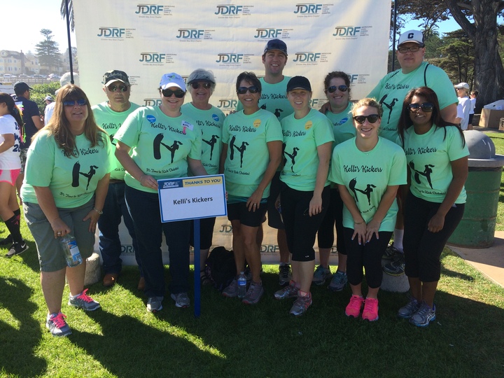 Kelli's Kickers It's Time To Kick Diabetes  T-Shirt Photo