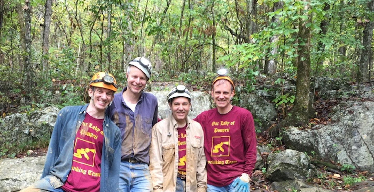 Picture of Best Dressed Cave Explorers Custom T-Shirt Design Best Dressed Cave Explorers T-Shirt Photo