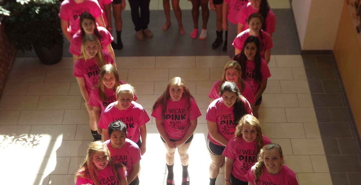 Wfs Volleyball Digs Pink To Support Breast Cancer Research! T-Shirt Photo